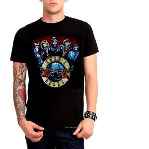 Guns N' Roses Skeleton Drum GNR metal blues rock Official T-Shirt L NWT